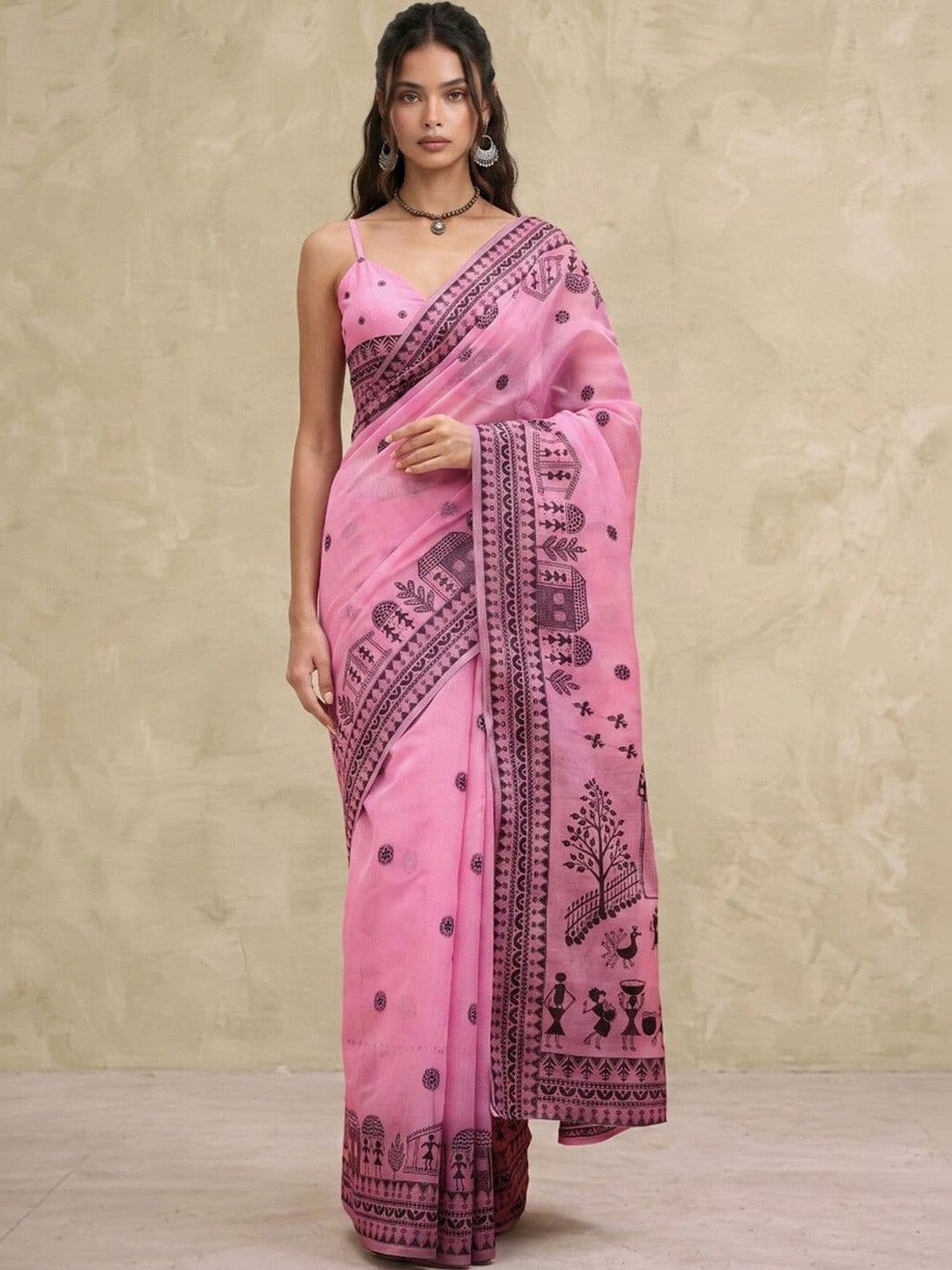 SAARA Woven Design Saree thumbnail 2