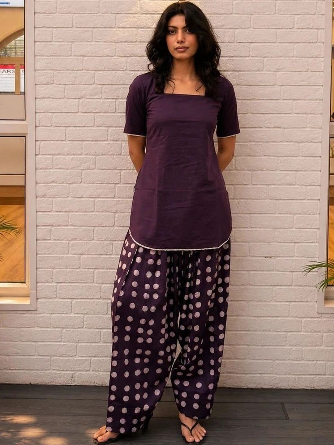JEMCY Women Regular Pure Cotton Kurta with Patiala - view 1