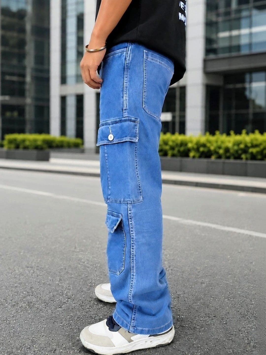 FICTION Men Comfort Relaxed Fit Mid-Rise Stretchable Jeans thumbnail 3