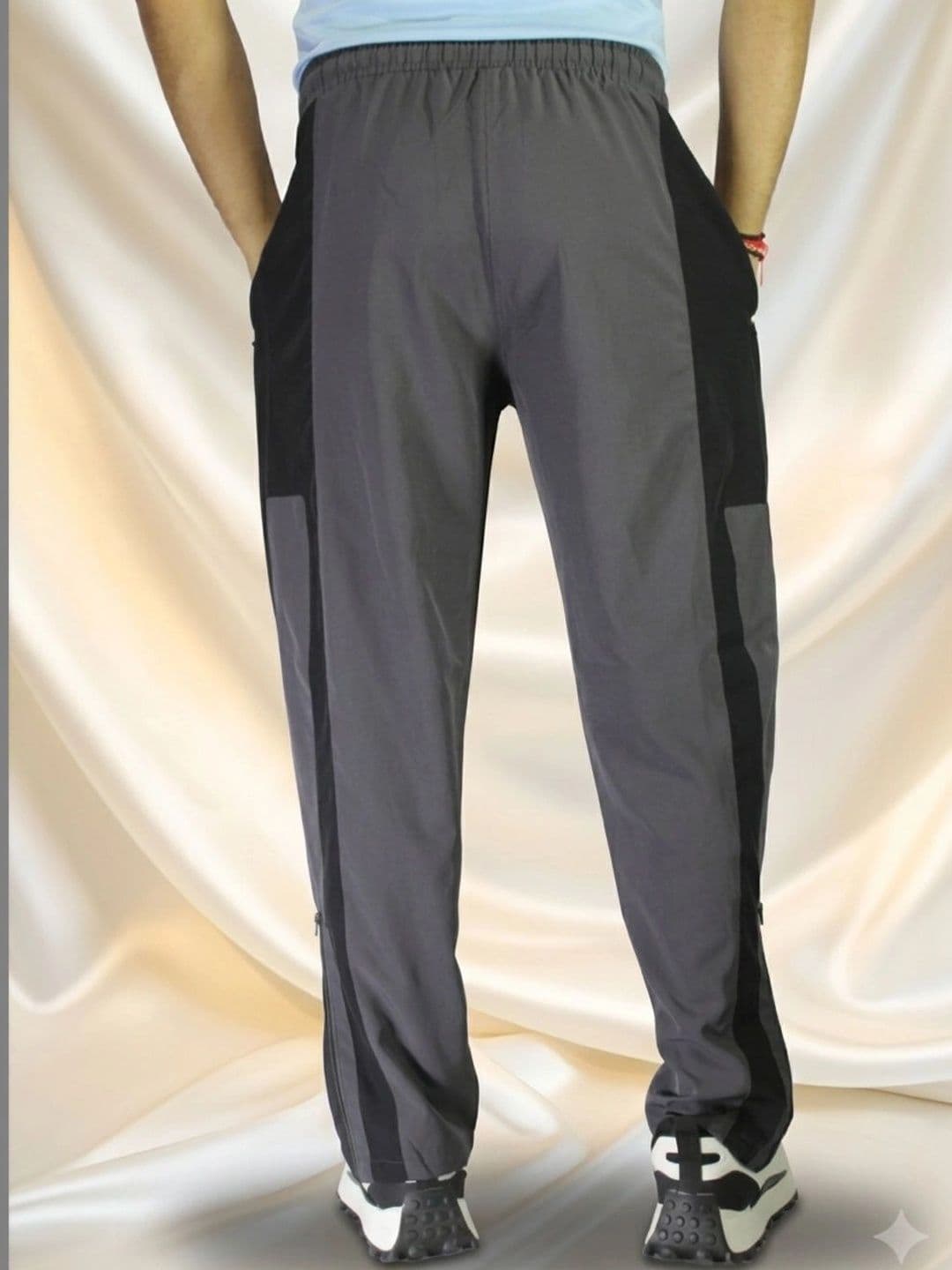 Bite and Style Men Straight Fit Colourblocked Training Track Pants thumbnail 5