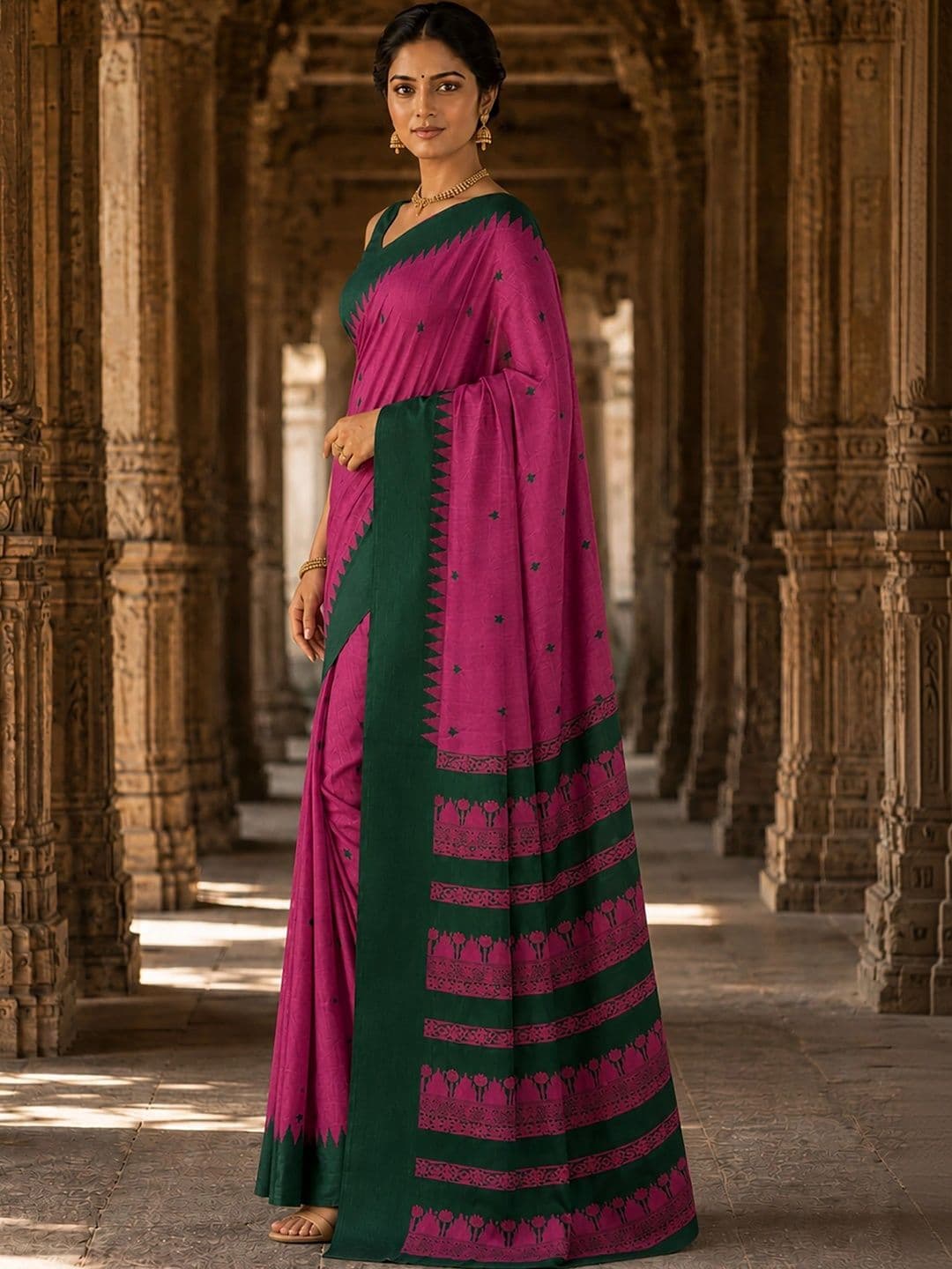 bigben textile Woven Design Designer Kanjeevaram Saree thumbnail 2
