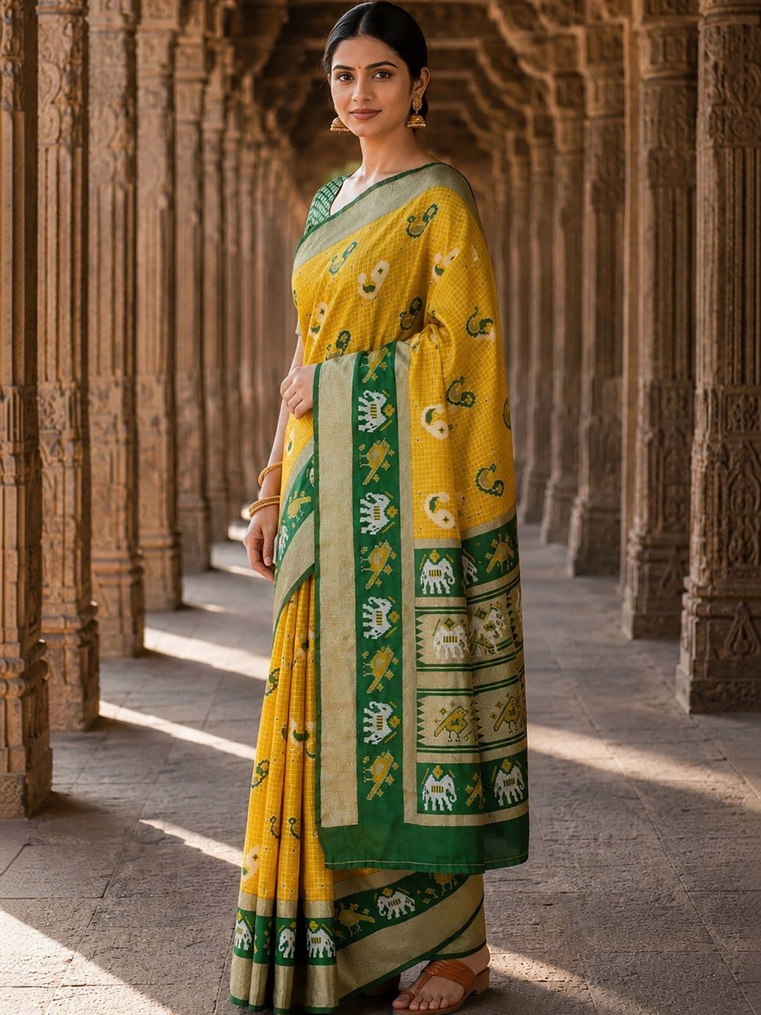 Dhaaga Ghar Woven Design Silk Blend Designer Banarasi Saree thumbnail 2