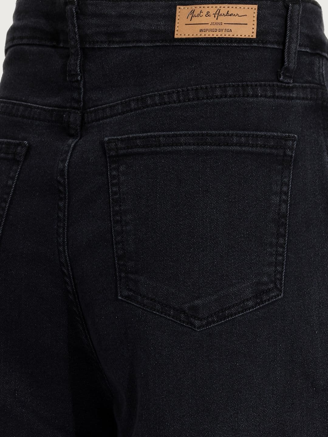 Mast & Harbour Women Wide Leg Fit Stretchable Jeans thumbnail 4