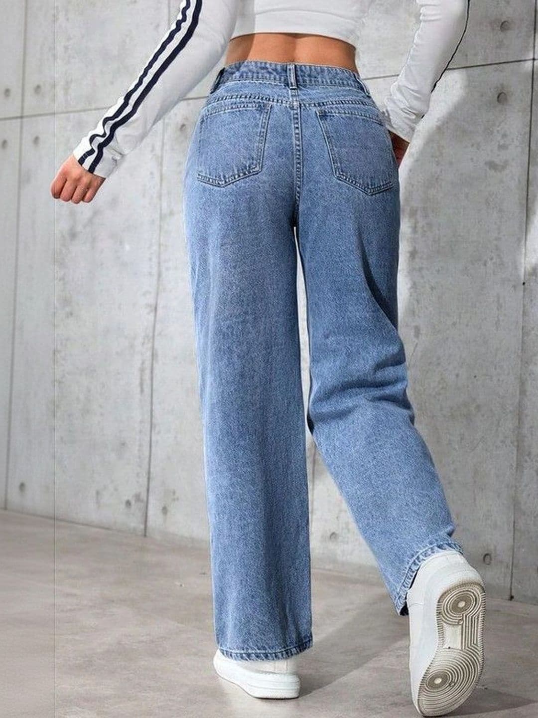 MAKPAK Women Comfort Relaxed Fit High-Rise Jeans thumbnail 5