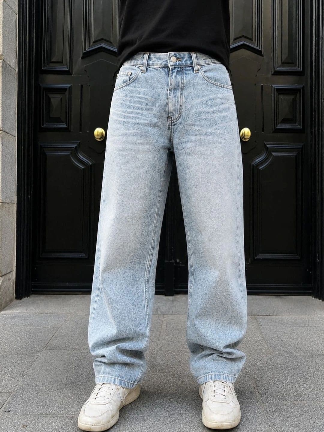MQ Denim Men Straight Fit Mid-Rise Light Fade Jeans - view 1