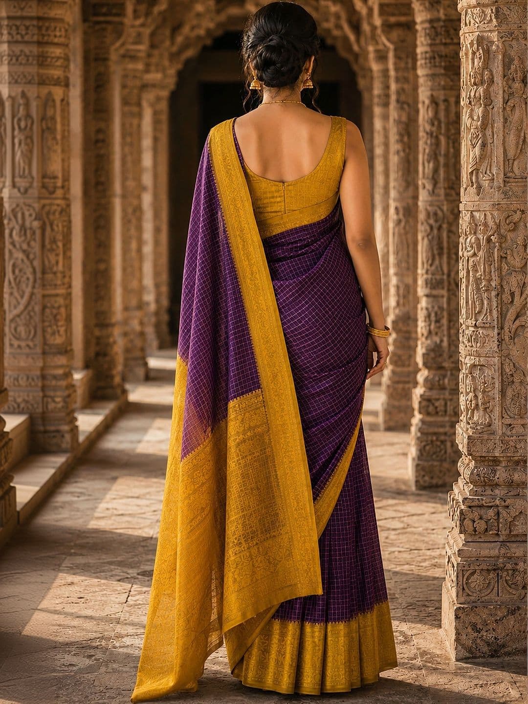 Dhaaga Ghar Woven Design Silk Blend Designer Banarasi Saree thumbnail 5