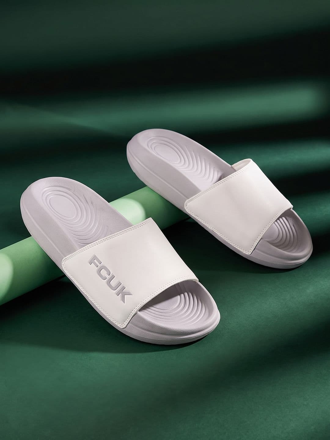 FCUK Men Textured Sliders - view 1