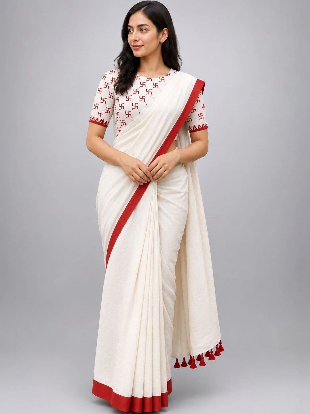 READYMART Kalamkari Pure Cotton Saree - view 1