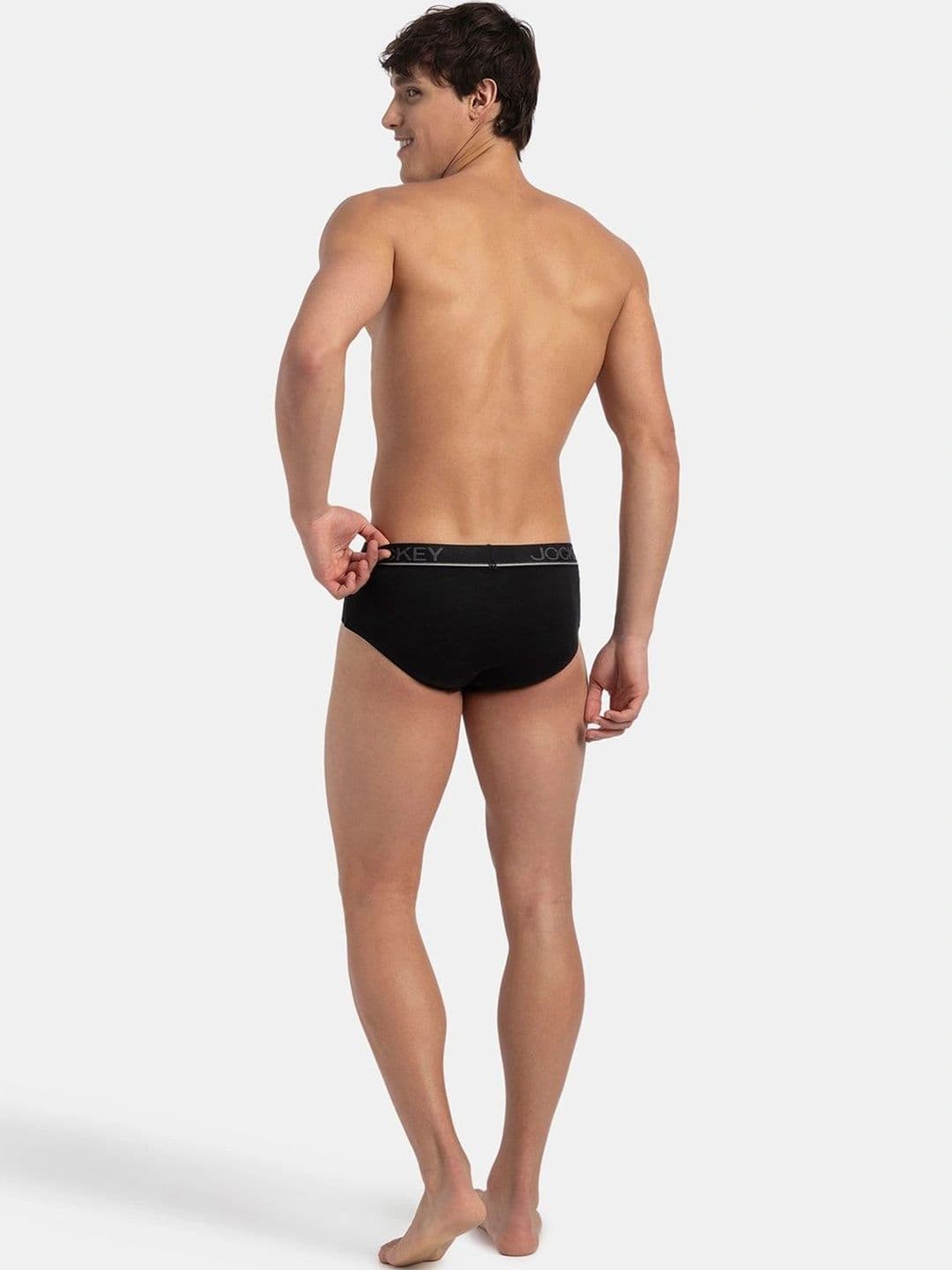 Jockey Pack of 3 Super Combed Cotton Solid Brief with Ultrasoft Waistband-8037 thumbnail 7