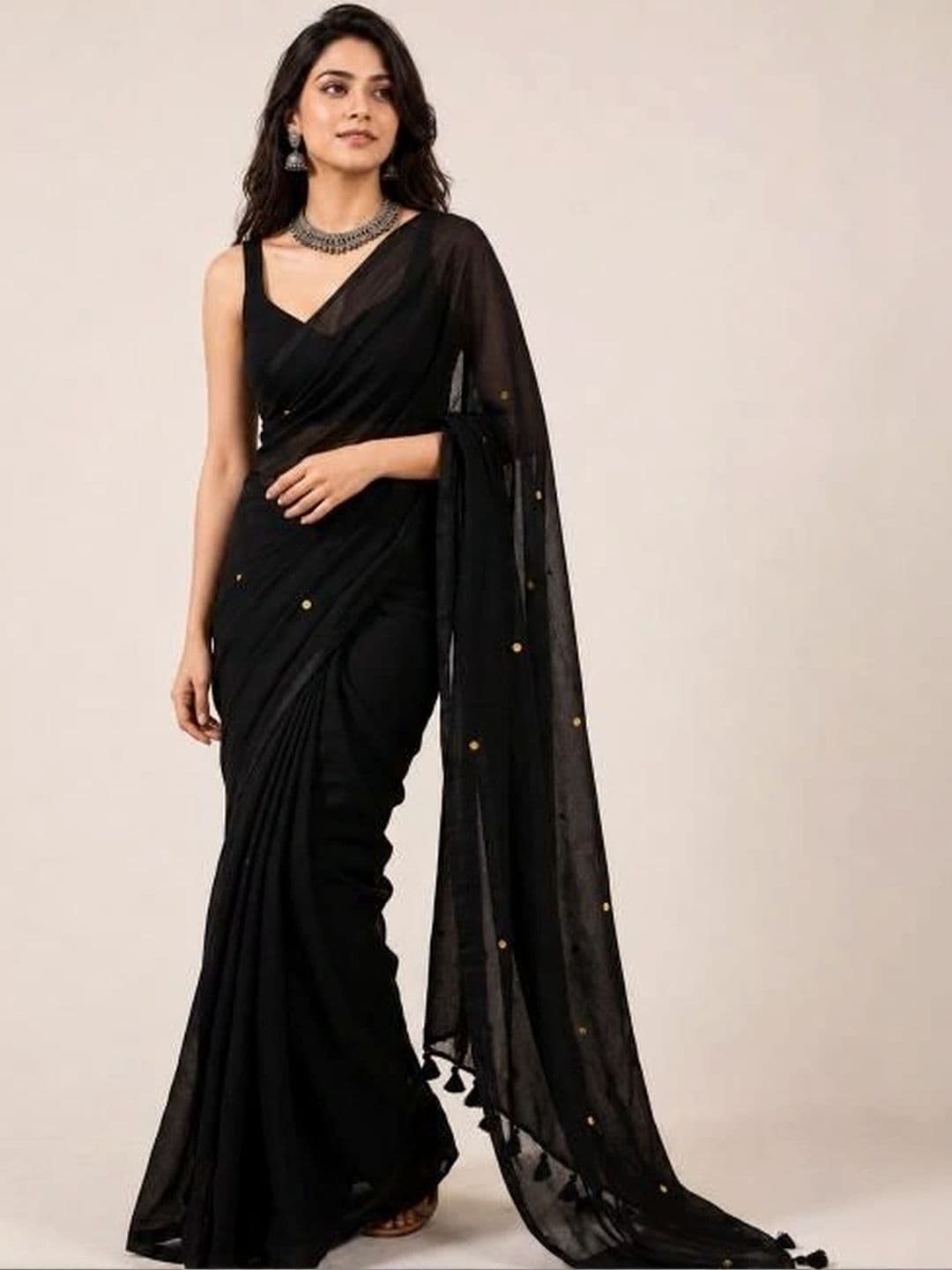 SHYAMALI BOUTIQUE women Floral Pure Cotton Saree - view 1
