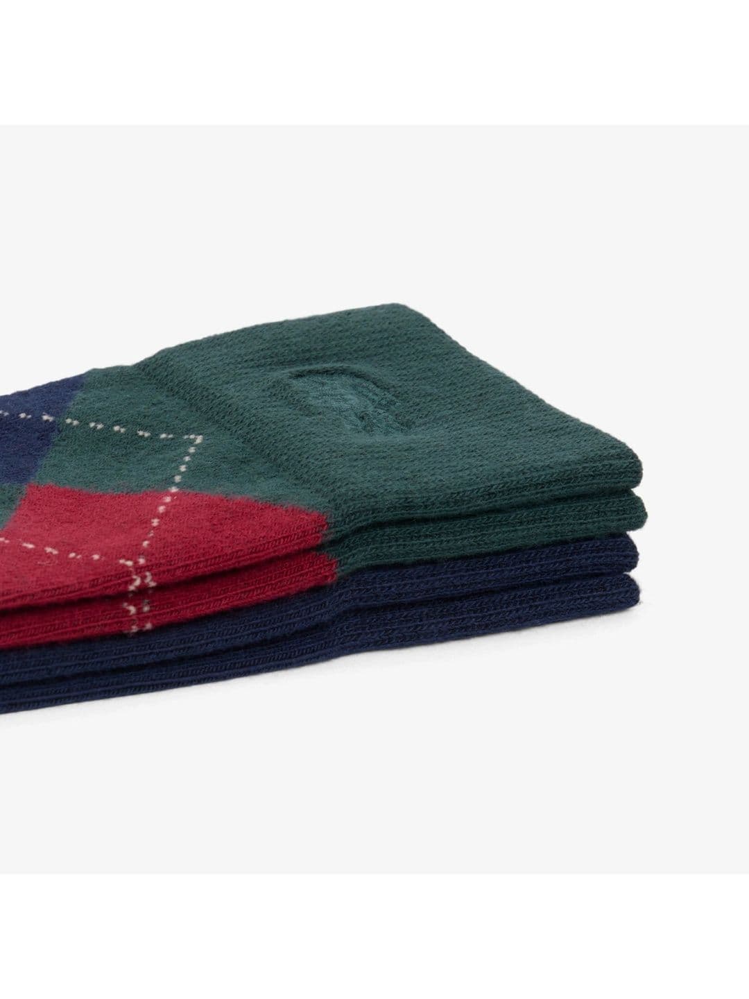 Lacoste Men Pack of 2 Cotton Assorted Patterned Calf Length Socks thumbnail 2