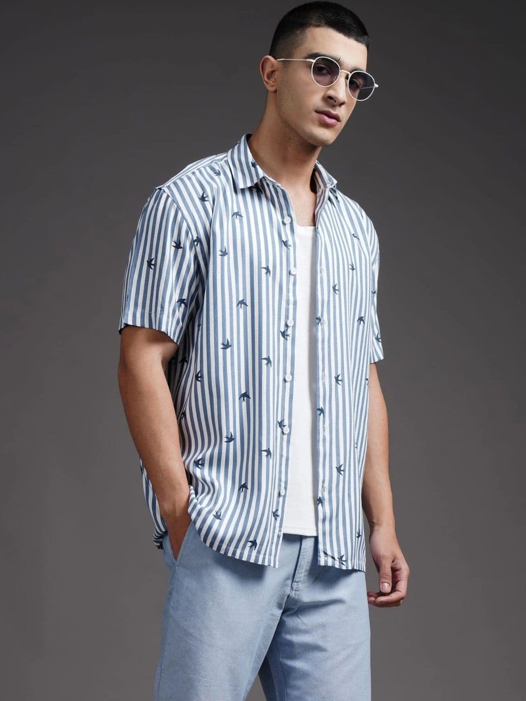 PAUL STREET Men Relaxed Printed Casual Shirt thumbnail 3