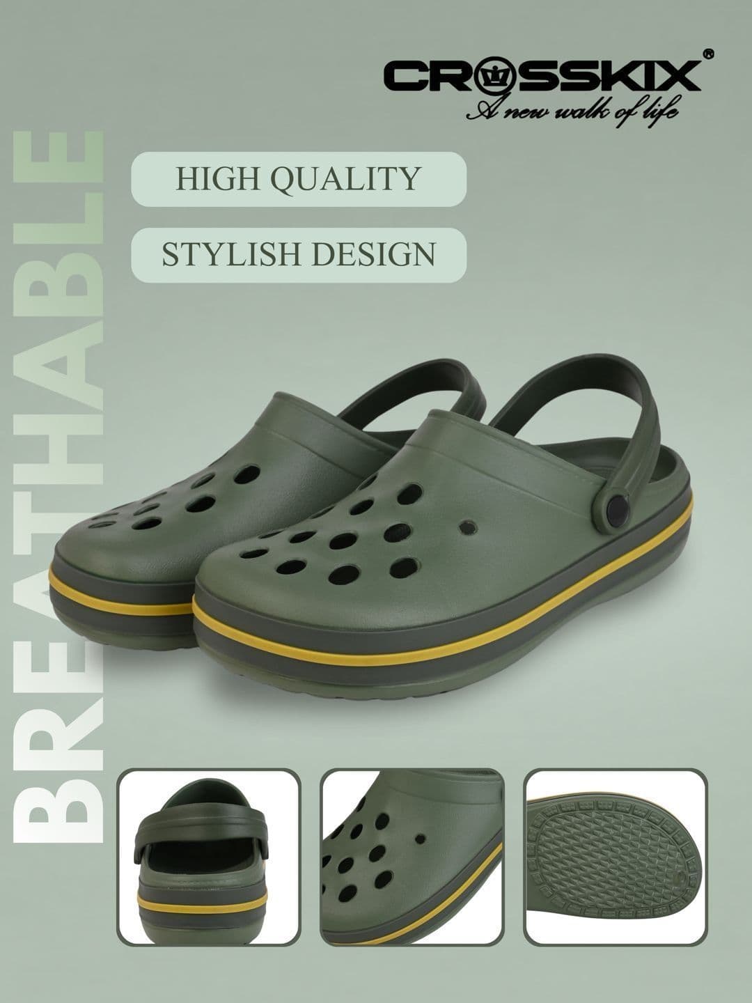 CROSSKIX Men Clogs Sandals thumbnail 6