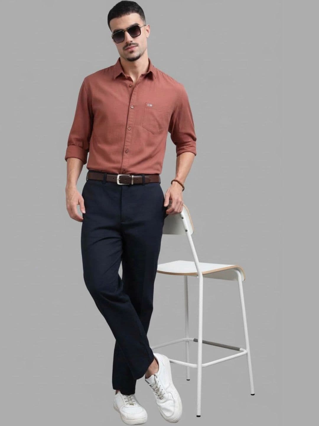 U.S. PITCHERS Men Modern Slim Fit Casual Shirt thumbnail 4