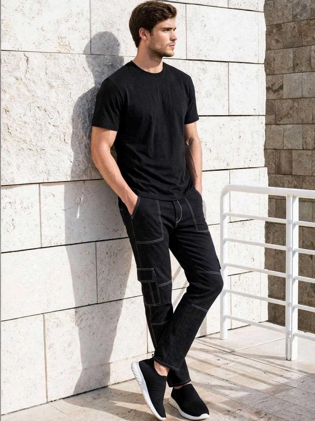 FLARING Men Classic Regular Fit Mid-Rise Stretchable Jeans thumbnail 3