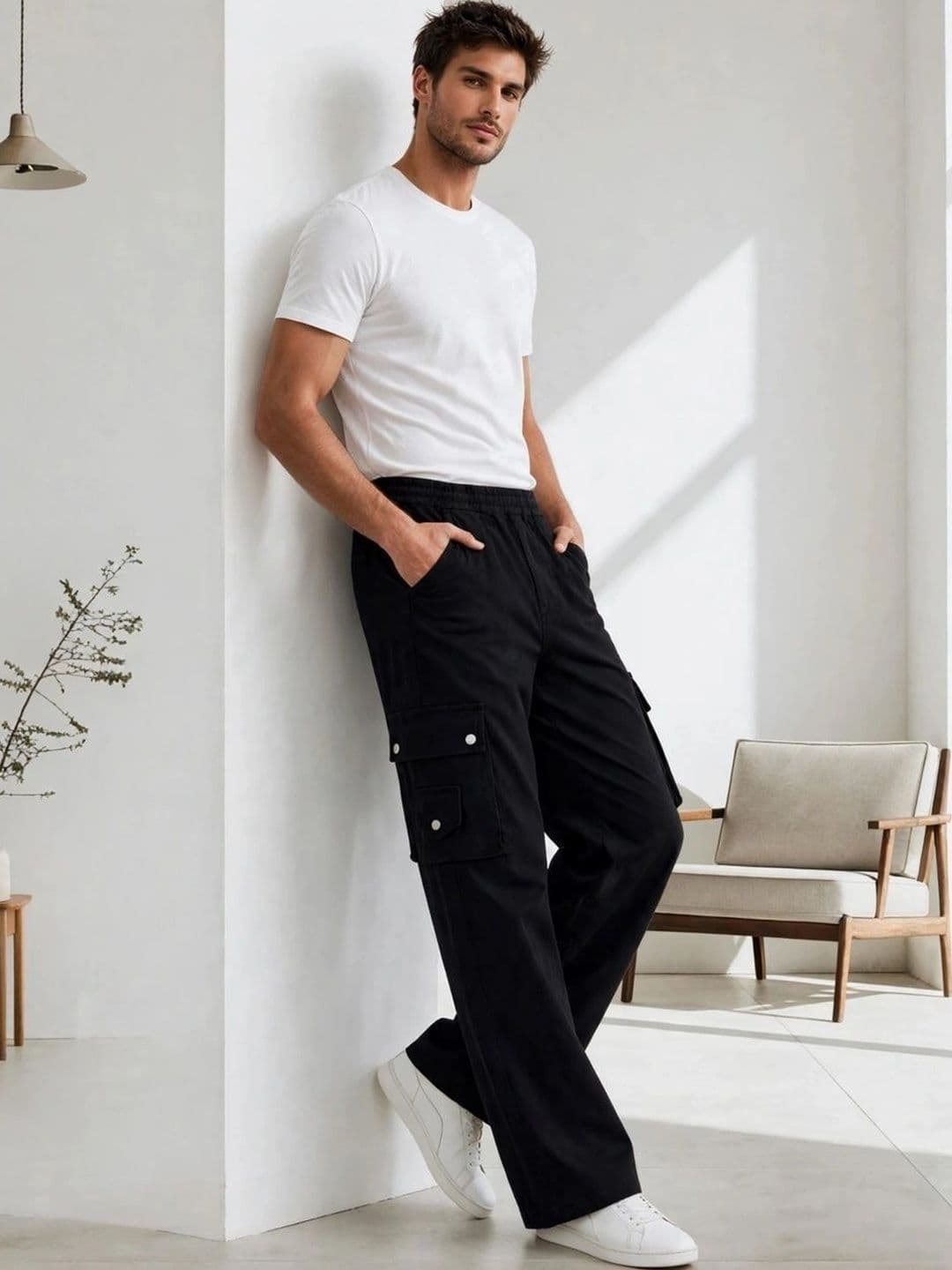 SZN Men Classic Easy Wash Trousers thumbnail 2