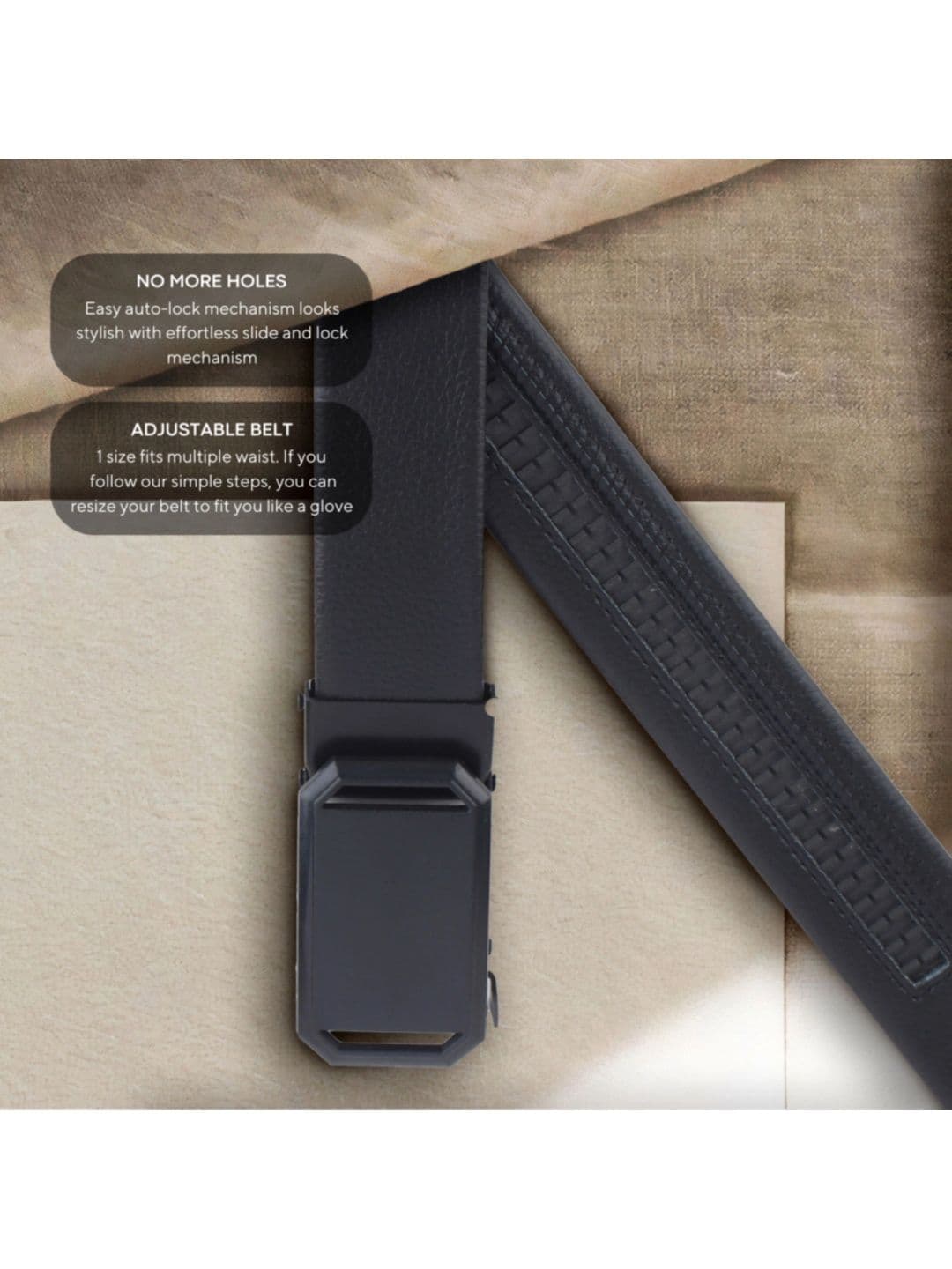 Roadster Men Textured Formal Belt thumbnail 5