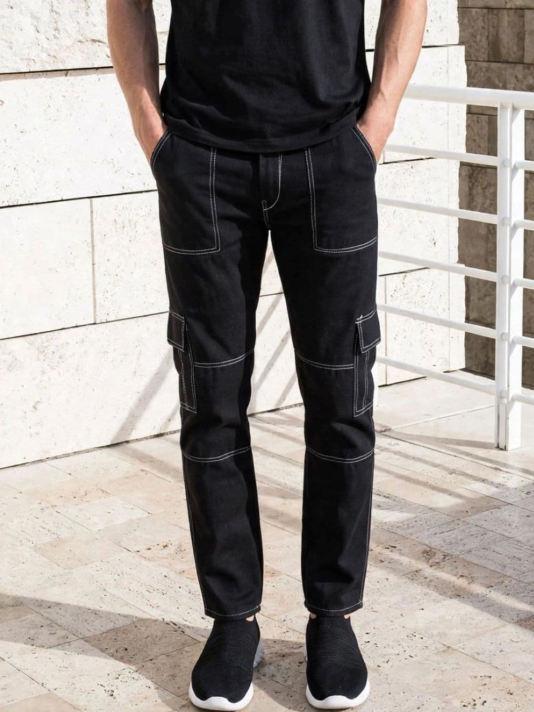 FLARING Men Classic Regular Fit Mid-Rise Stretchable Jeans - view 1