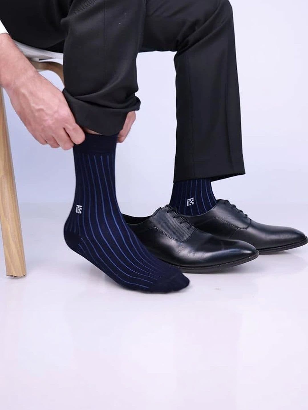 Kikitoes Men Pack of 2 Bamboo Assorted Ankle Length Socks thumbnail 7