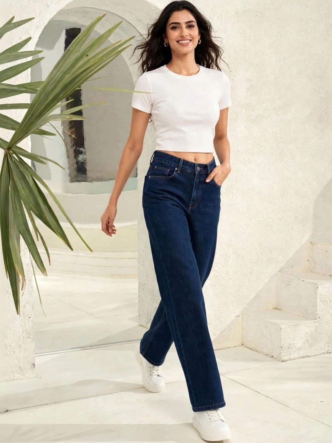 SZN Women Classic Regular Fit Mid-Rise Stretchable Jeans thumbnail 3