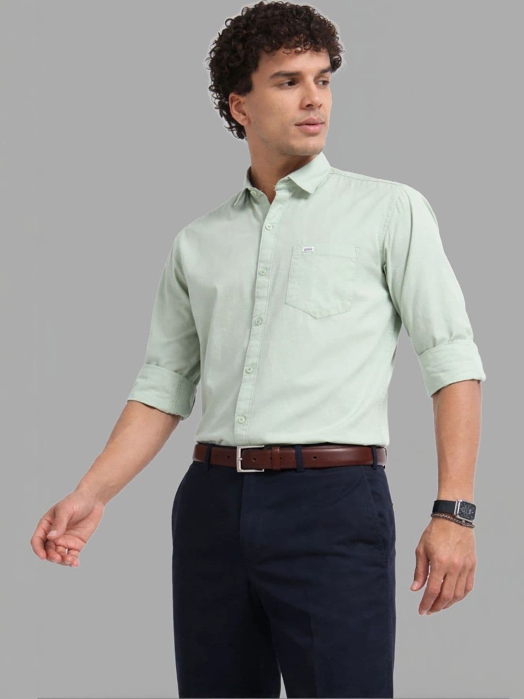 U.S. PITCHERS Men Modern Slim Fit Casual Shirt thumbnail 6