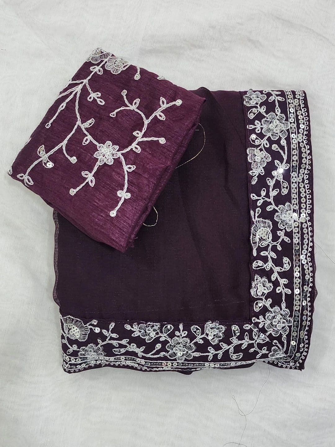 RENBRIZA Poly Georgette Saree thumbnail 3
