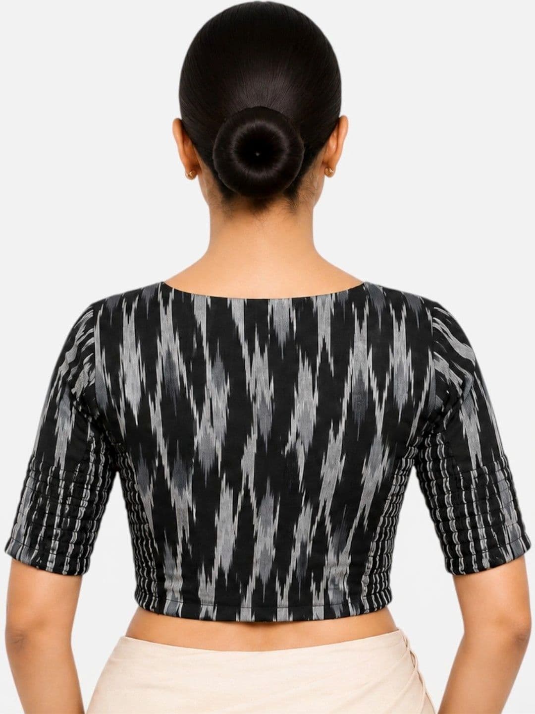 Biyu Cotton Printed Saree Blouse thumbnail 3