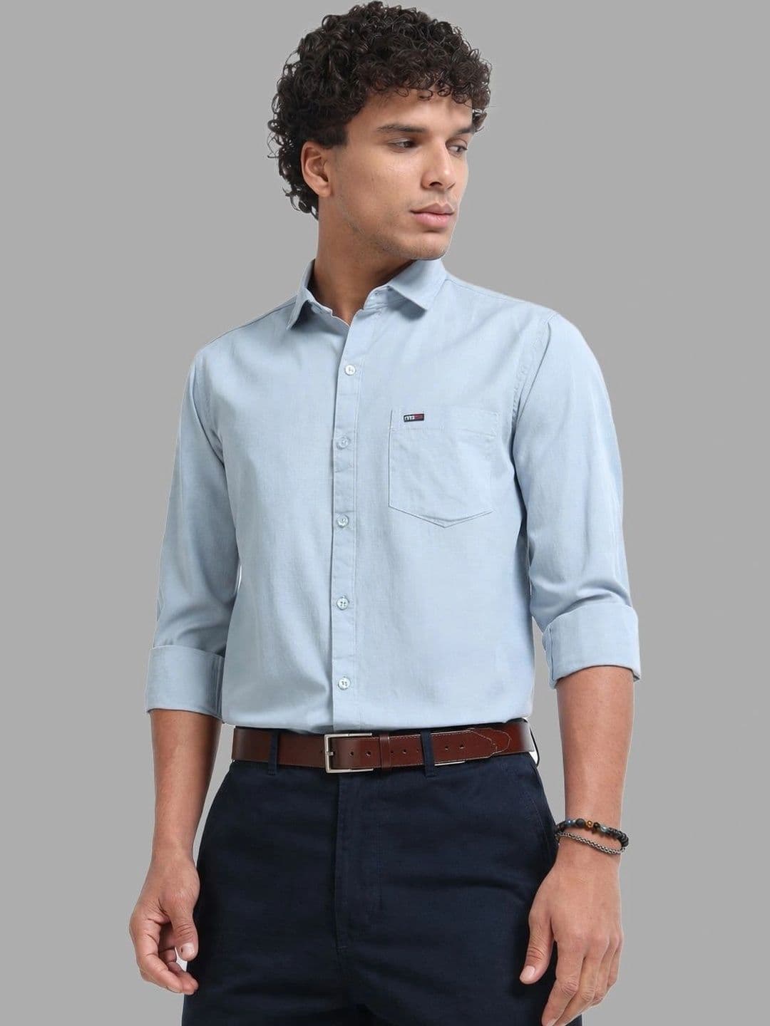 U.S. PITCHERS Men Modern Slim Fit Casual Shirt thumbnail 2