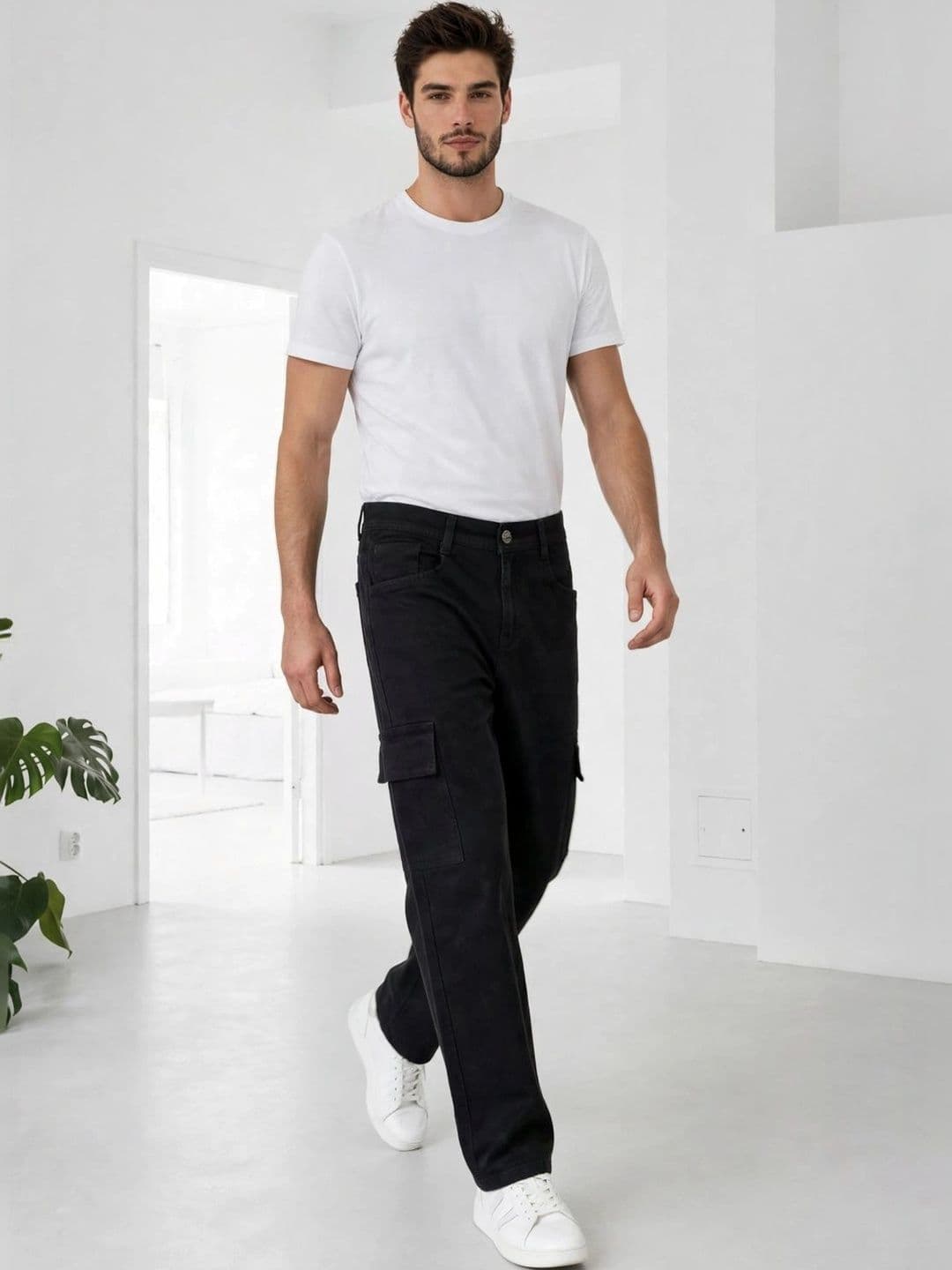 Moda Rapido Men Classic Relaxed Fit Mid-Rise Stretchable Jeans thumbnail 3