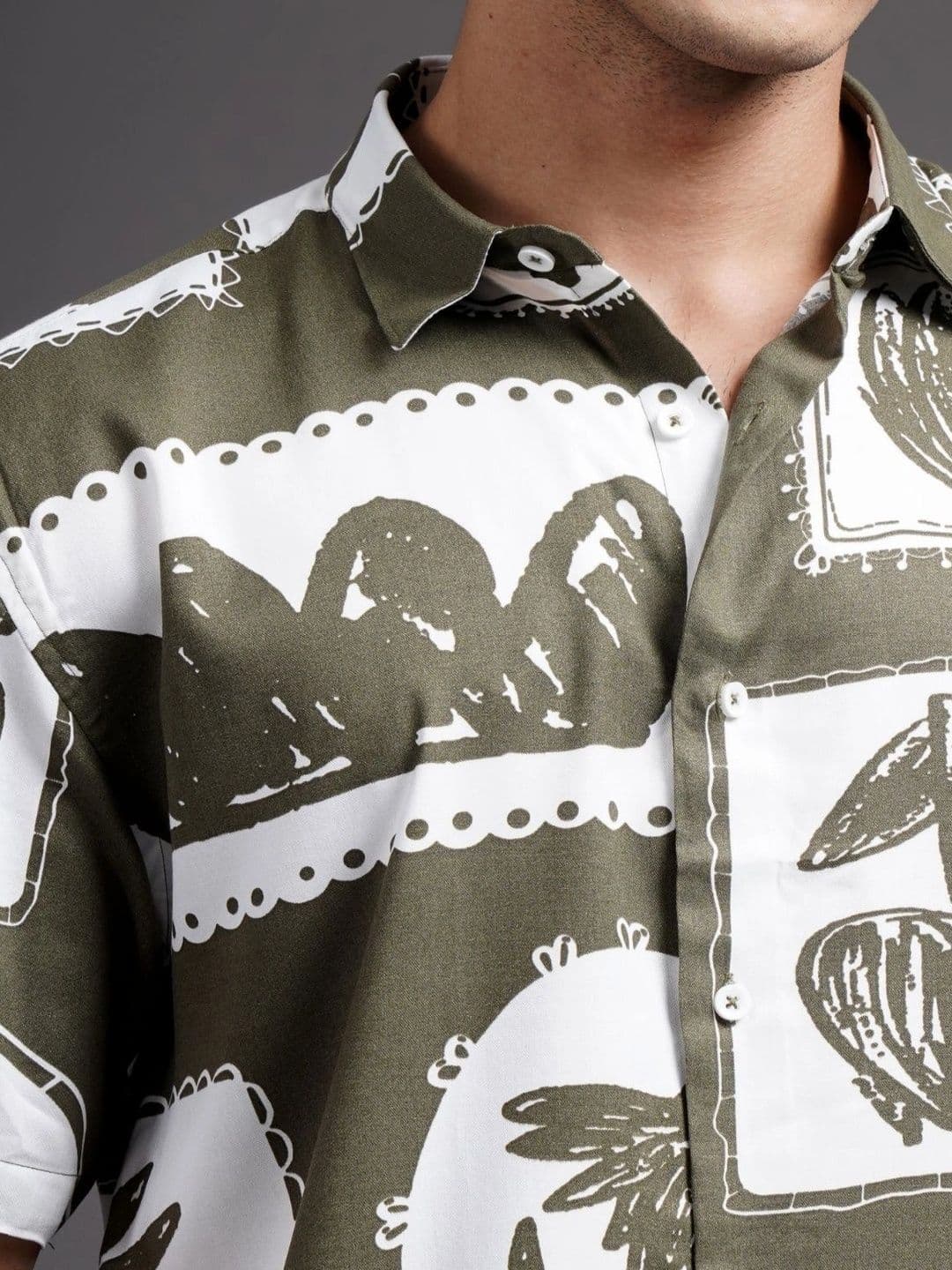 PAUL STREET Men Relaxed Printed Casual Shirt thumbnail 7