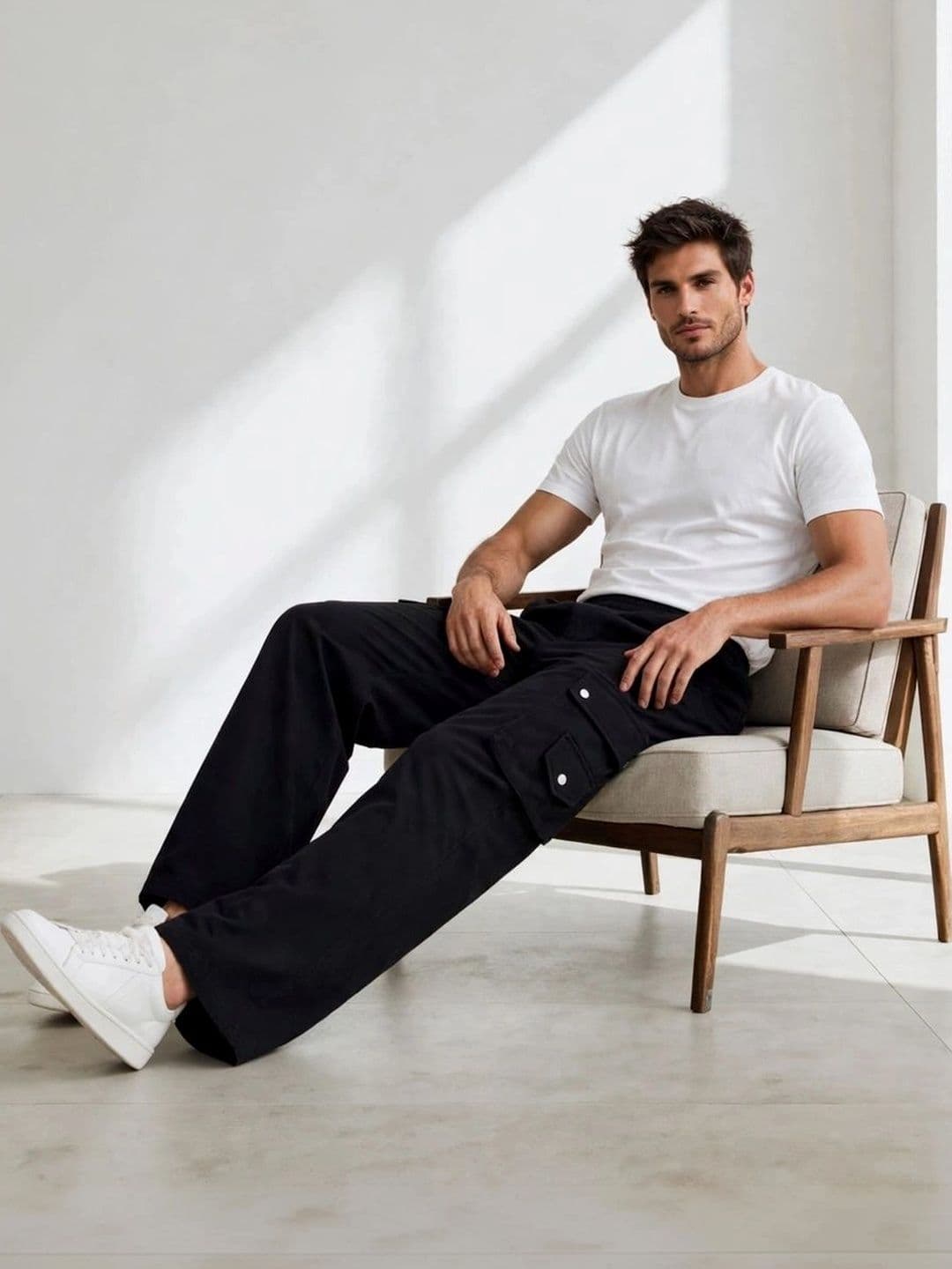 FLARING Men Classic Regular Fit Mid-Rise Stretchable Jeans thumbnail 5