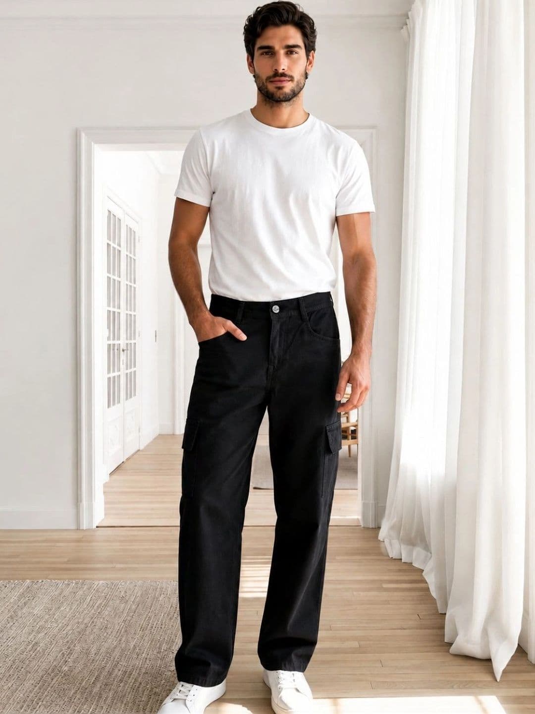 COMFITS Men Classic Relaxed Fit Mid-Rise Stretchable Jeans thumbnail 5