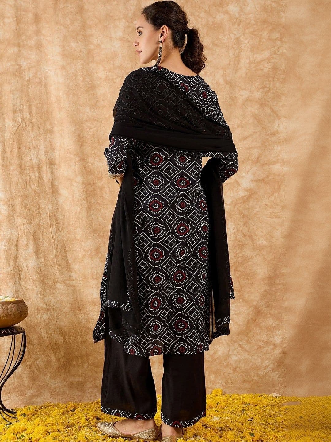Anouk Women Ethnic Motifs Printed Regular Kurta with Palazzos & With Dupatta thumbnail 2