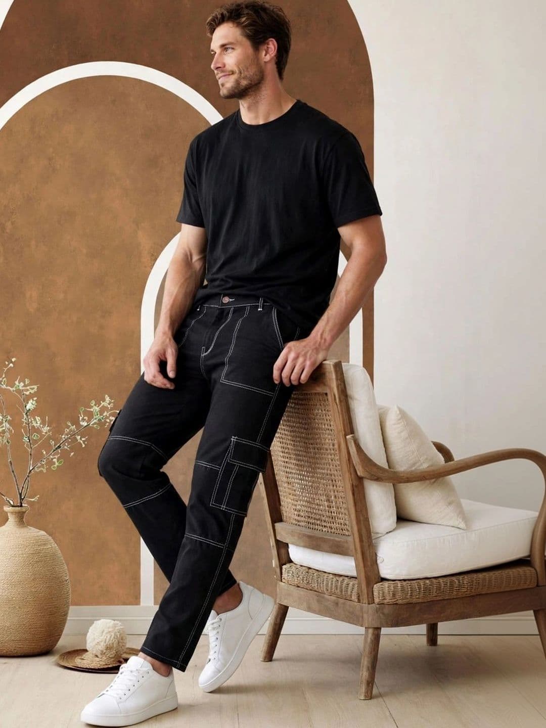 COMFITS Men Classic Regular Fit Mid-Rise Stretchable Jeans thumbnail 5