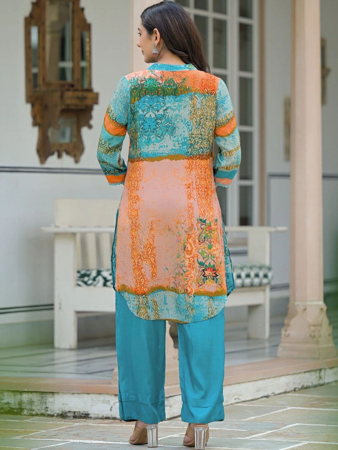 Stylet Women Ethnic Motifs Printed Regular Kurta with Palazzos & With Dupatta thumbnail 6