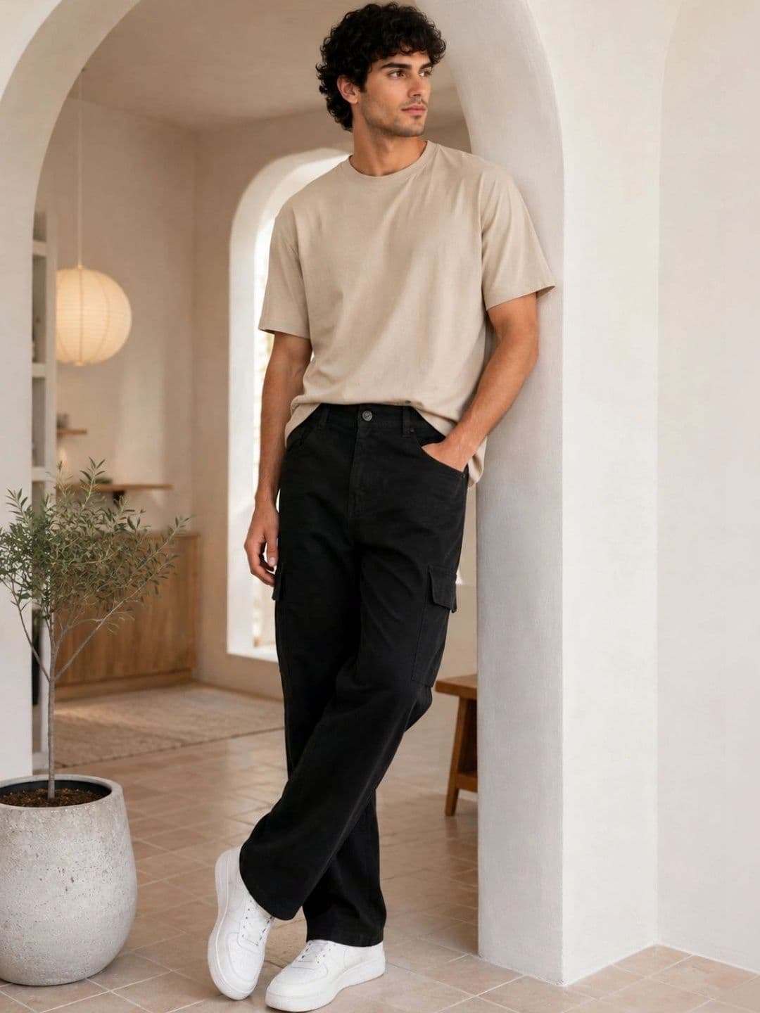 Metronaut Men Classic Relaxed Fit Mid-Rise Stretchable Jeans thumbnail 2
