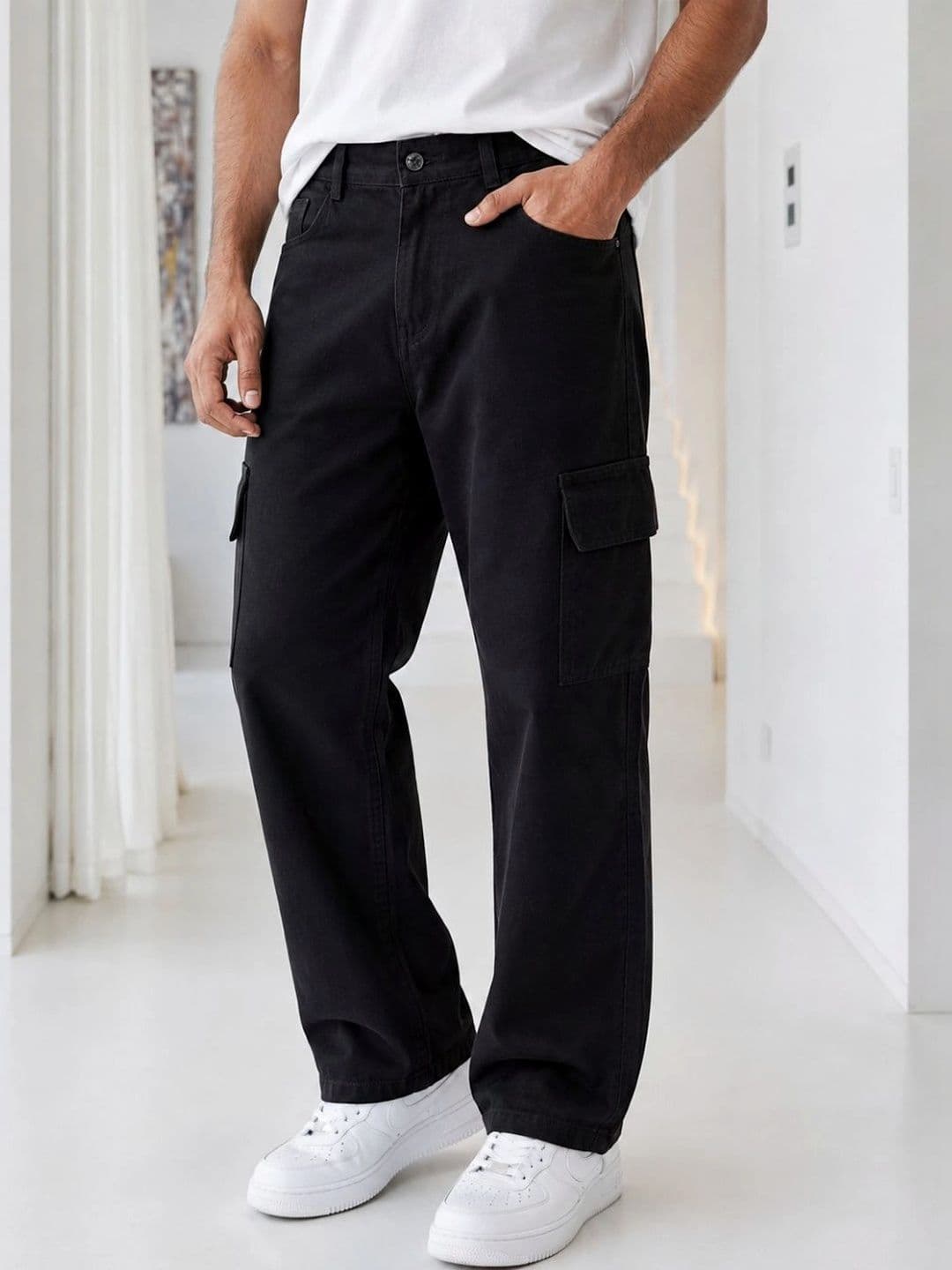 Metronaut Men Classic Relaxed Fit Mid-Rise Stretchable Jeans - view 1