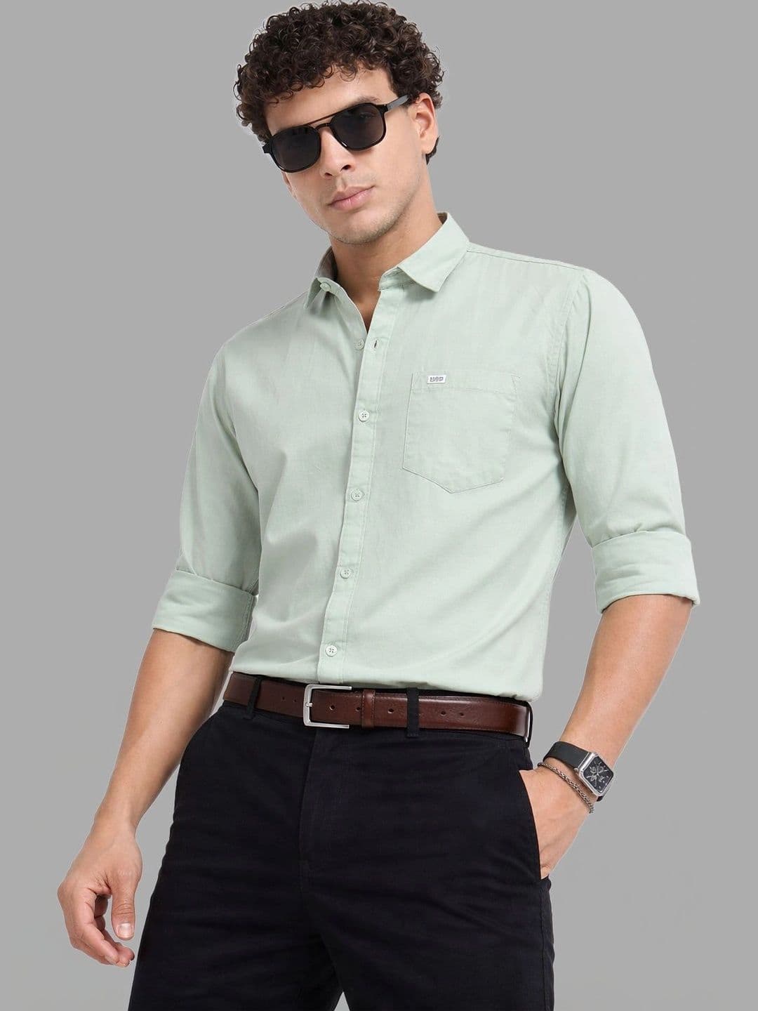 U.S. PITCHERS Men Modern Slim Fit Casual Shirt thumbnail 5