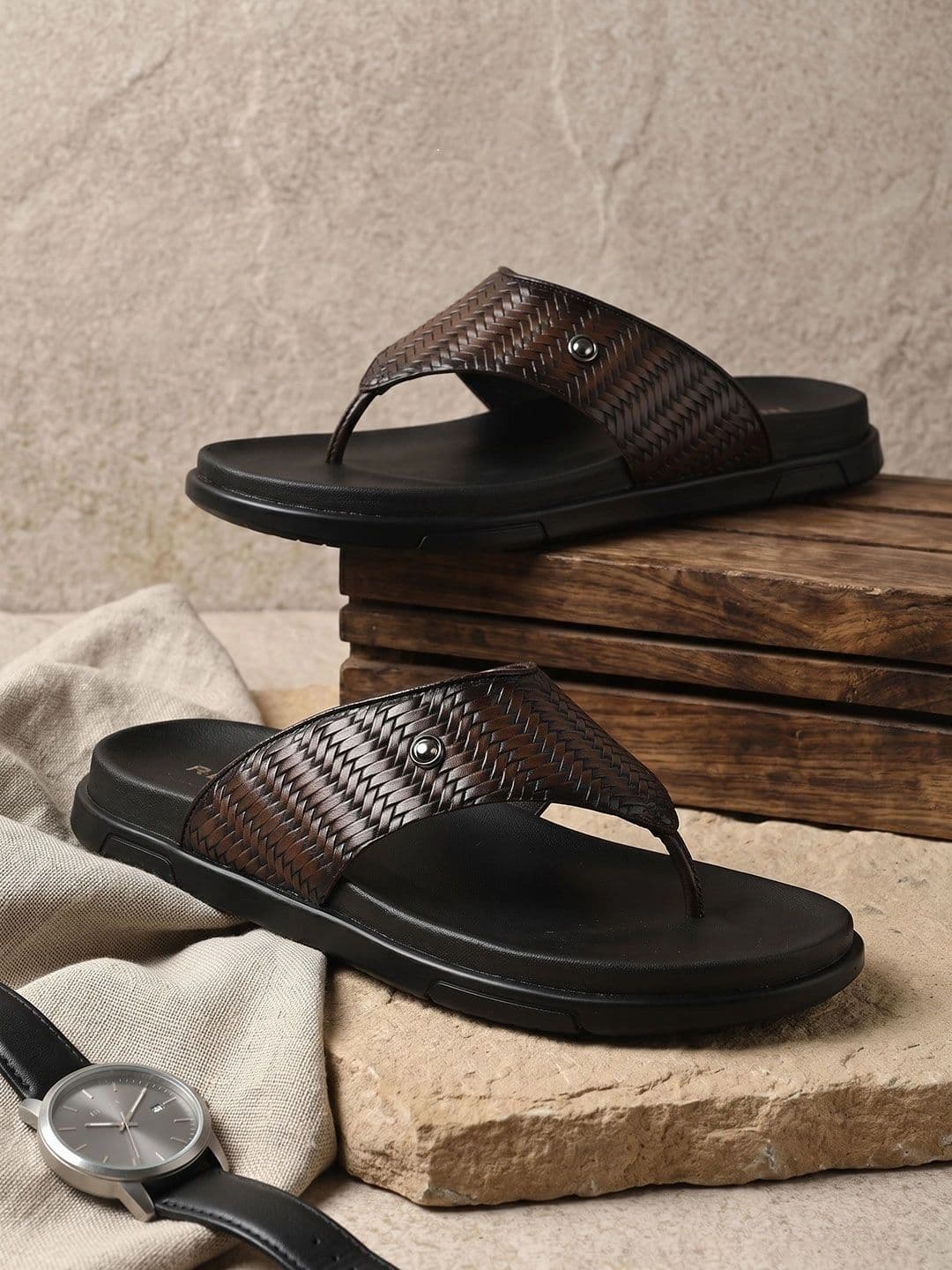 Regal Men Leather Shoe-Style Sandals - view 1