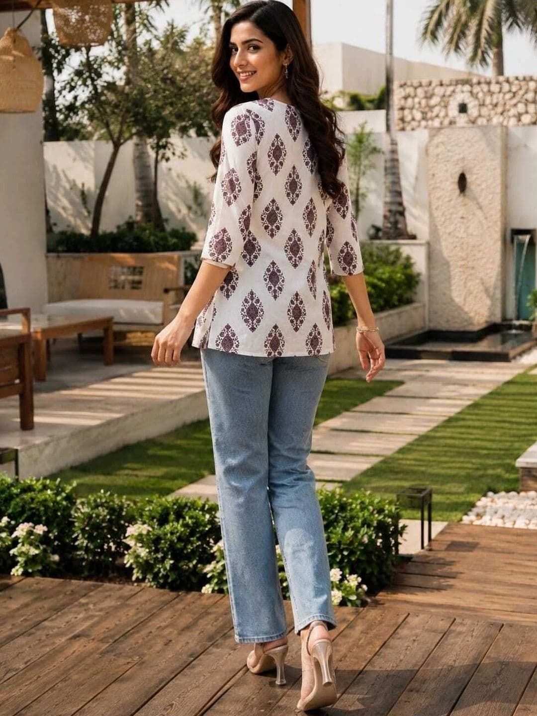 Il filo Women Ethnic Motifs Printed Kurta thumbnail 4