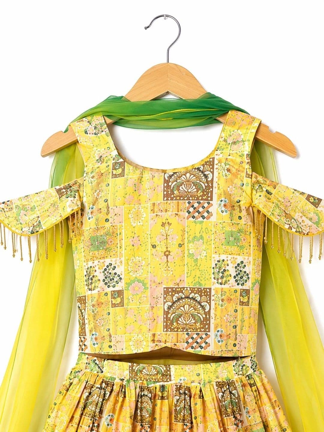 BAESD Girls Printed Ready to Wear Lehenga & thumbnail 2