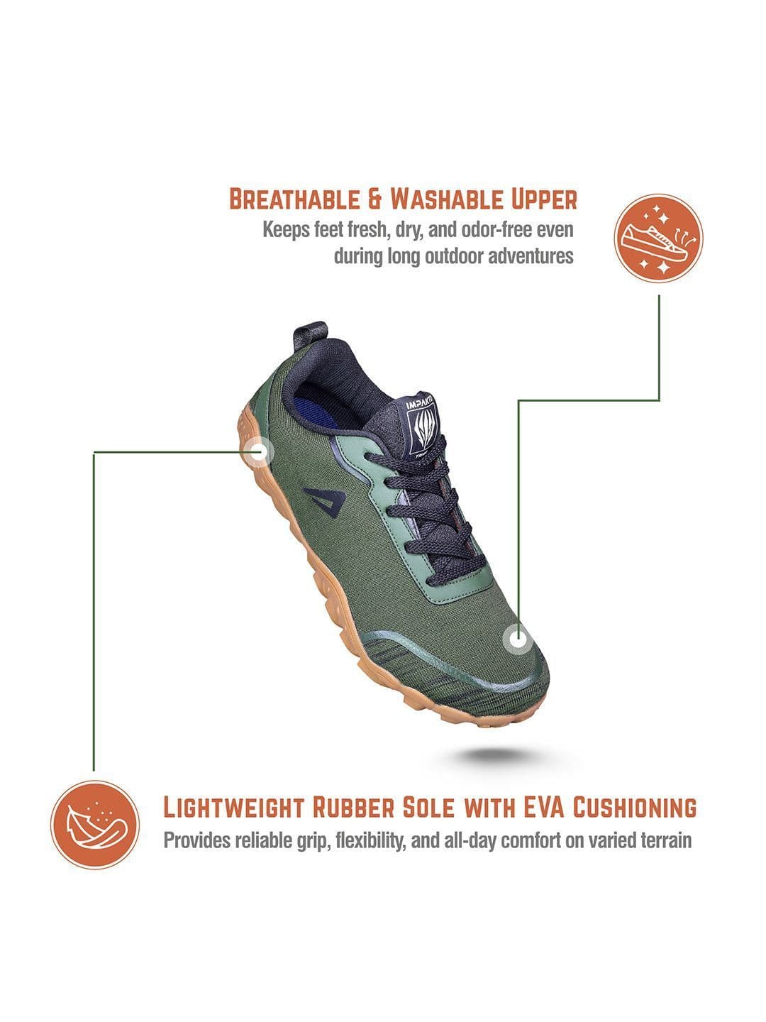 IMPAKTO Men Barefoot Earthen Shoes- Wide Toe Box- Lightweight shoes for Training & Workout thumbnail 7