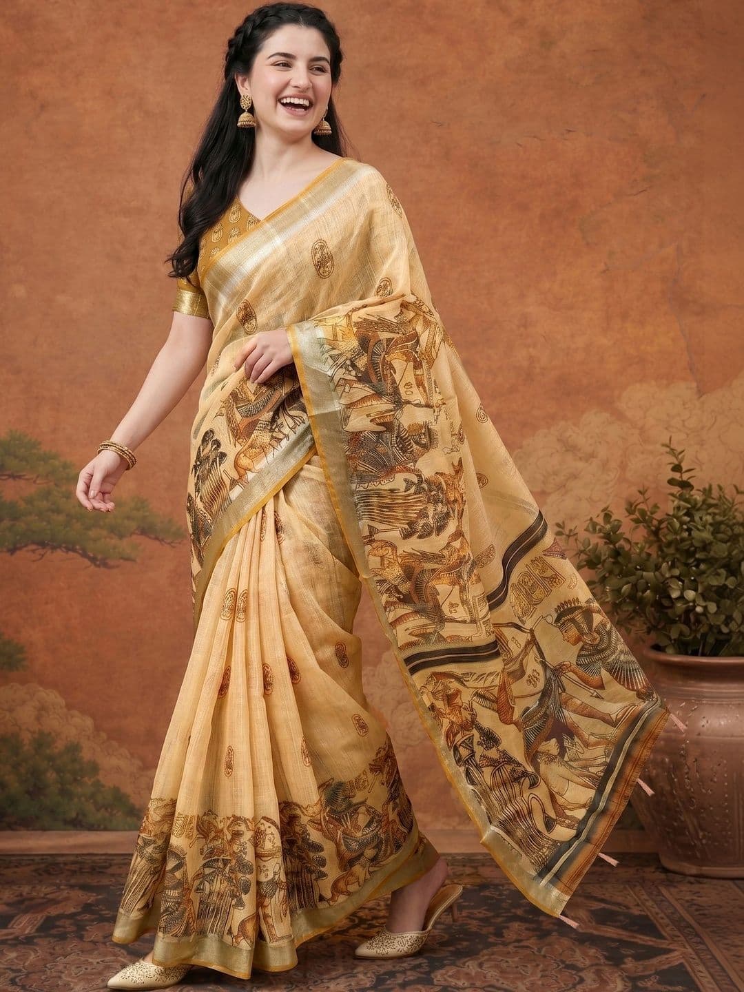 Suha Silk Blend Saree - view 1