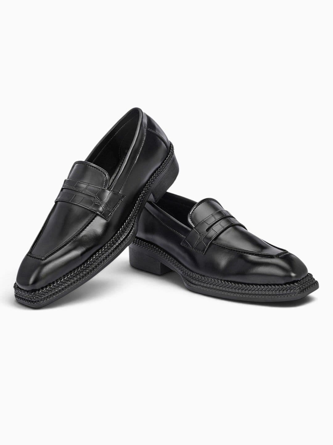 House of Pataudi Men Leather Formal Loafers thumbnail 2