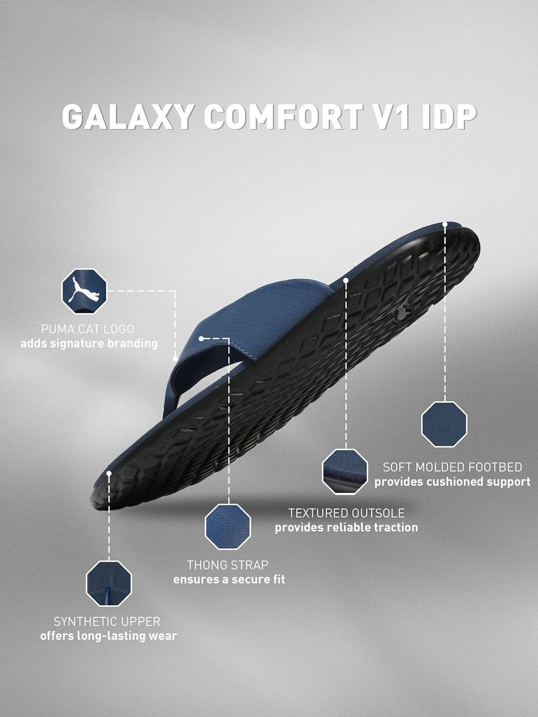 Puma Galaxy Comfort Men's Slip-on Flipflops thumbnail 3