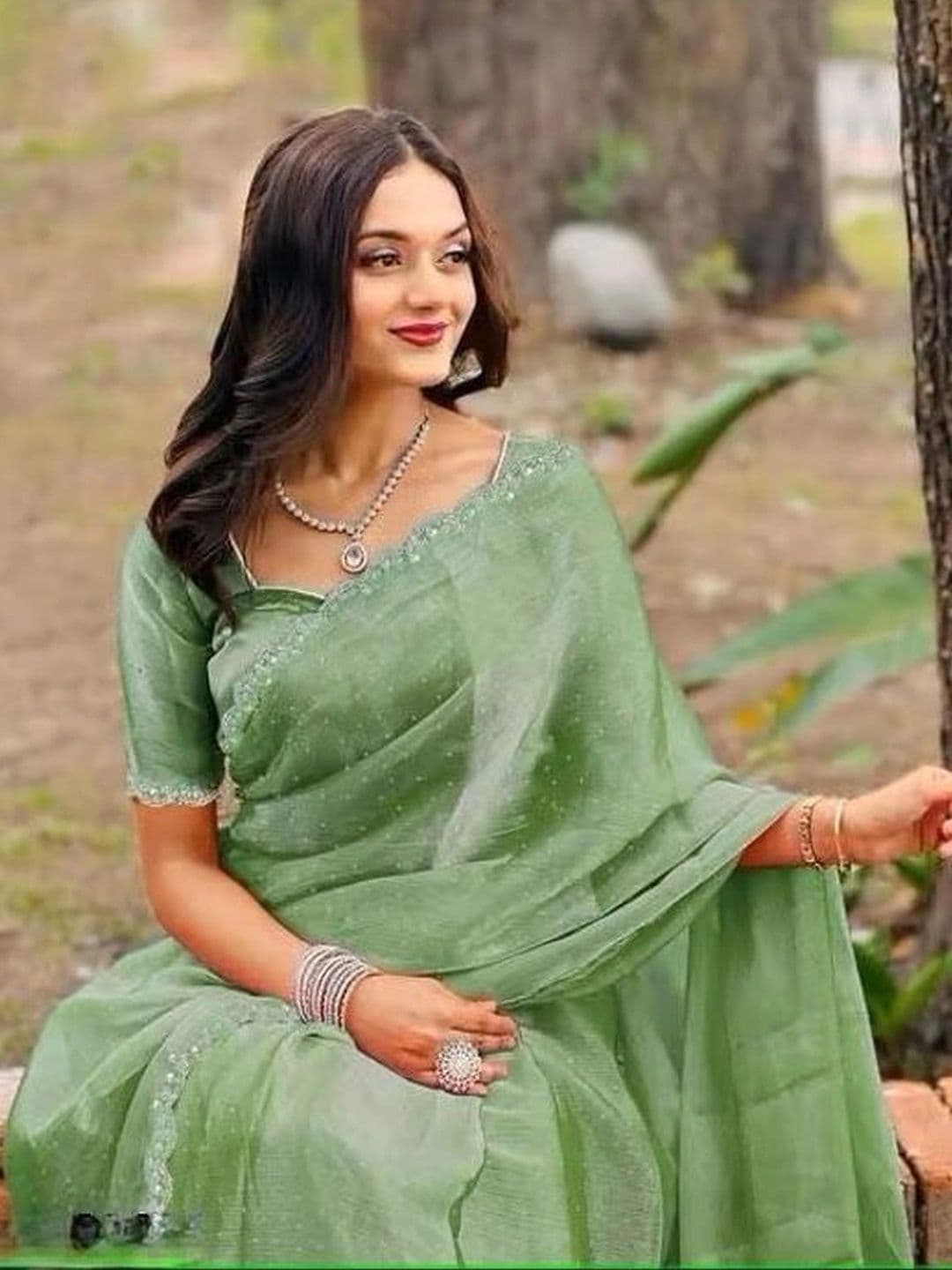 RENBRIZA Net Saree - view 1