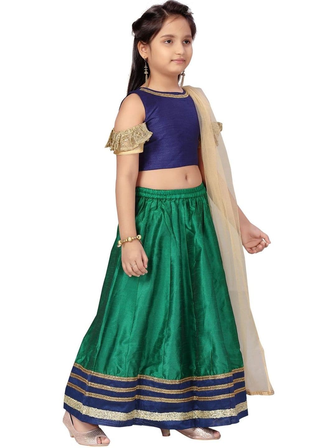 BAESD Girls Ready to Wear Lehenga & Blouse Taping thumbnail 3