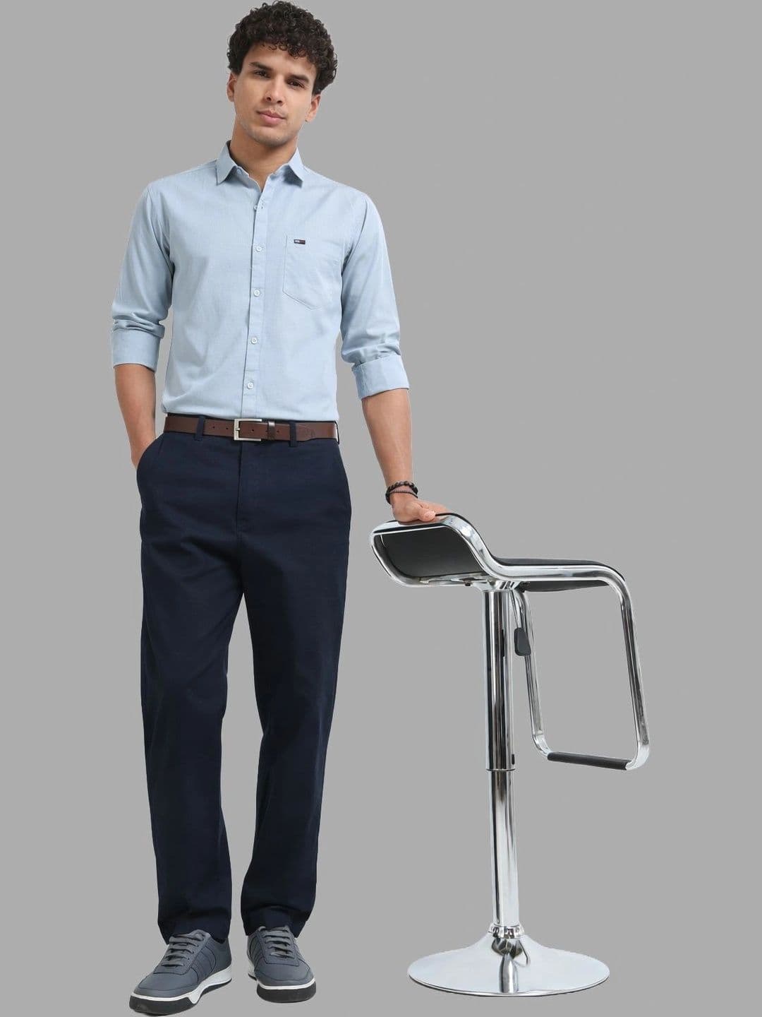 U.S. PITCHERS Men Modern Slim Fit Casual Shirt thumbnail 3