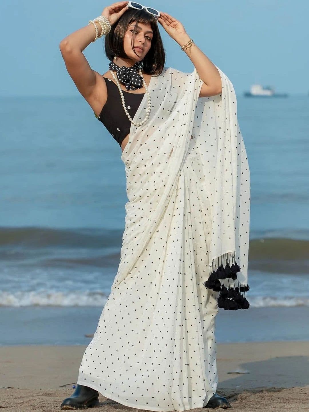 HERE&NOW Silk Blend Kanjeevaram Saree thumbnail 5