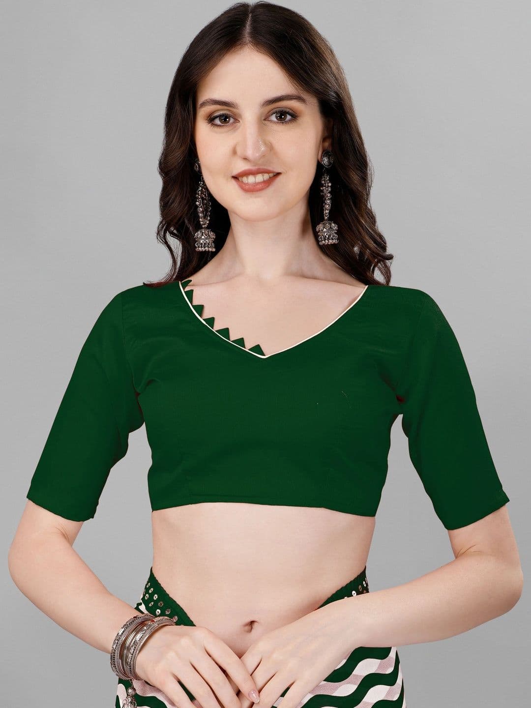 KALINI Silk Blend Heavy Work Saree thumbnail 2